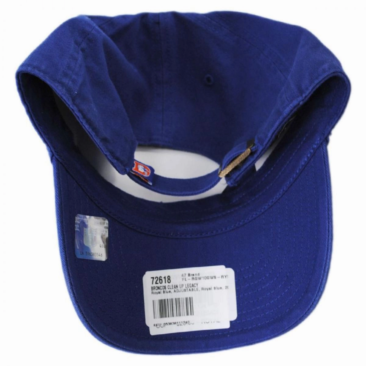 Denver Broncos NFL Clean Up Legacy Strapback Baseball Cap Dad Hat