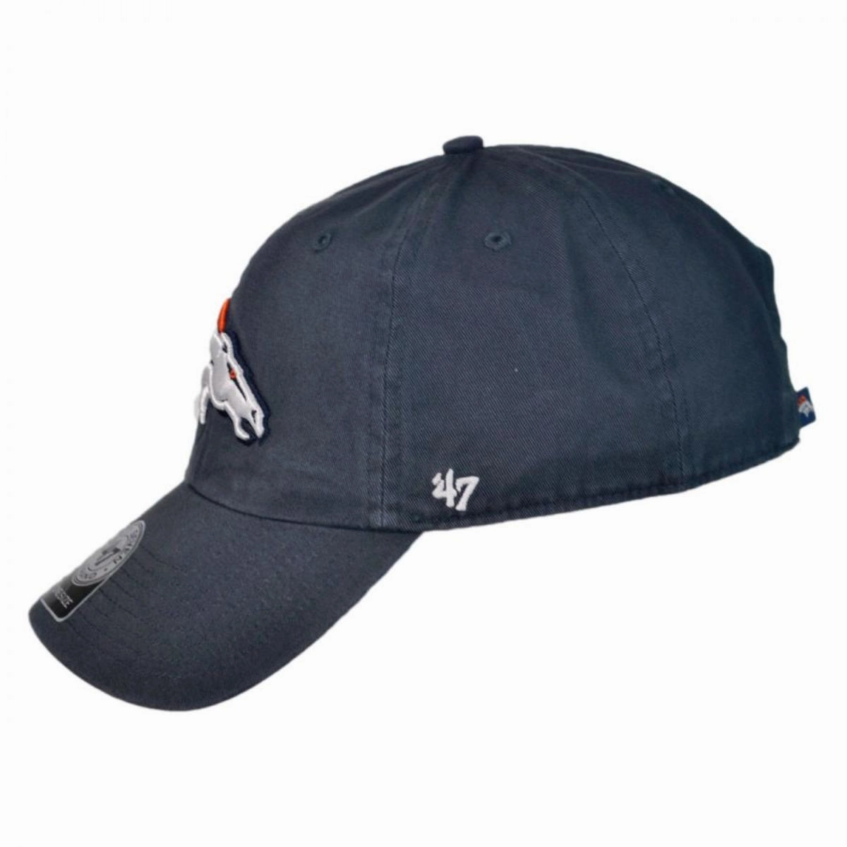 Denver Broncos NFL Clean Up Strapback Baseball Cap Dad Hat