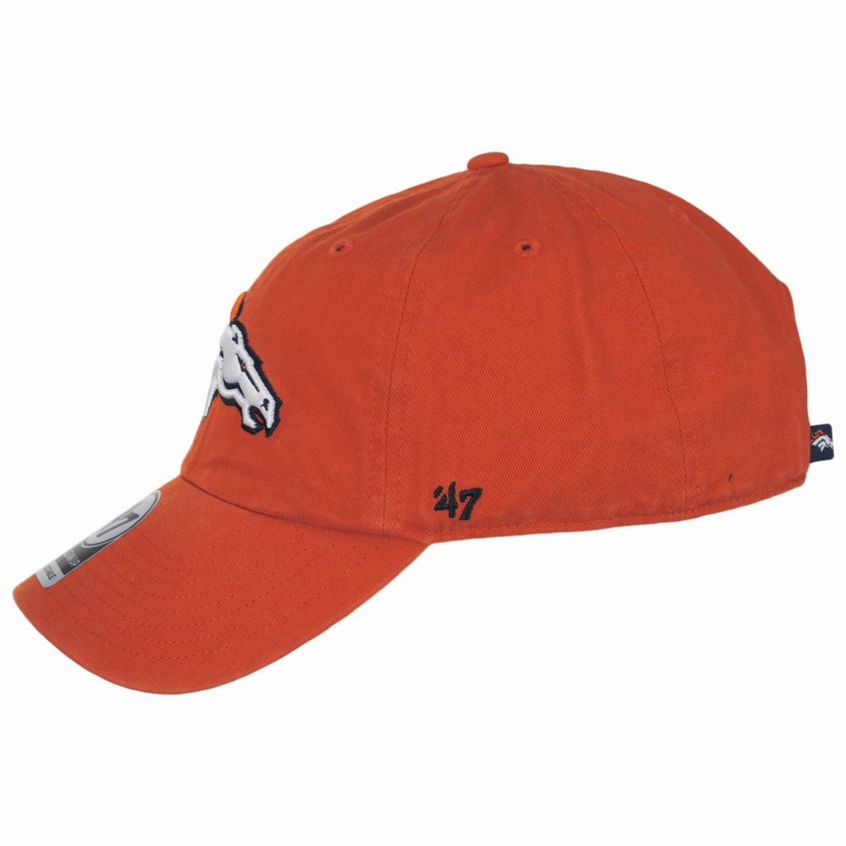 Denver Broncos NFL Clean Up Strapback Baseball Cap Dad Hat