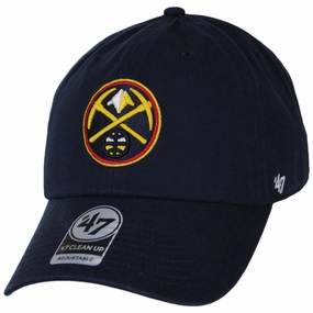 Denver Nuggets NBA Clean Up Strapback Baseball Cap Dad Hat