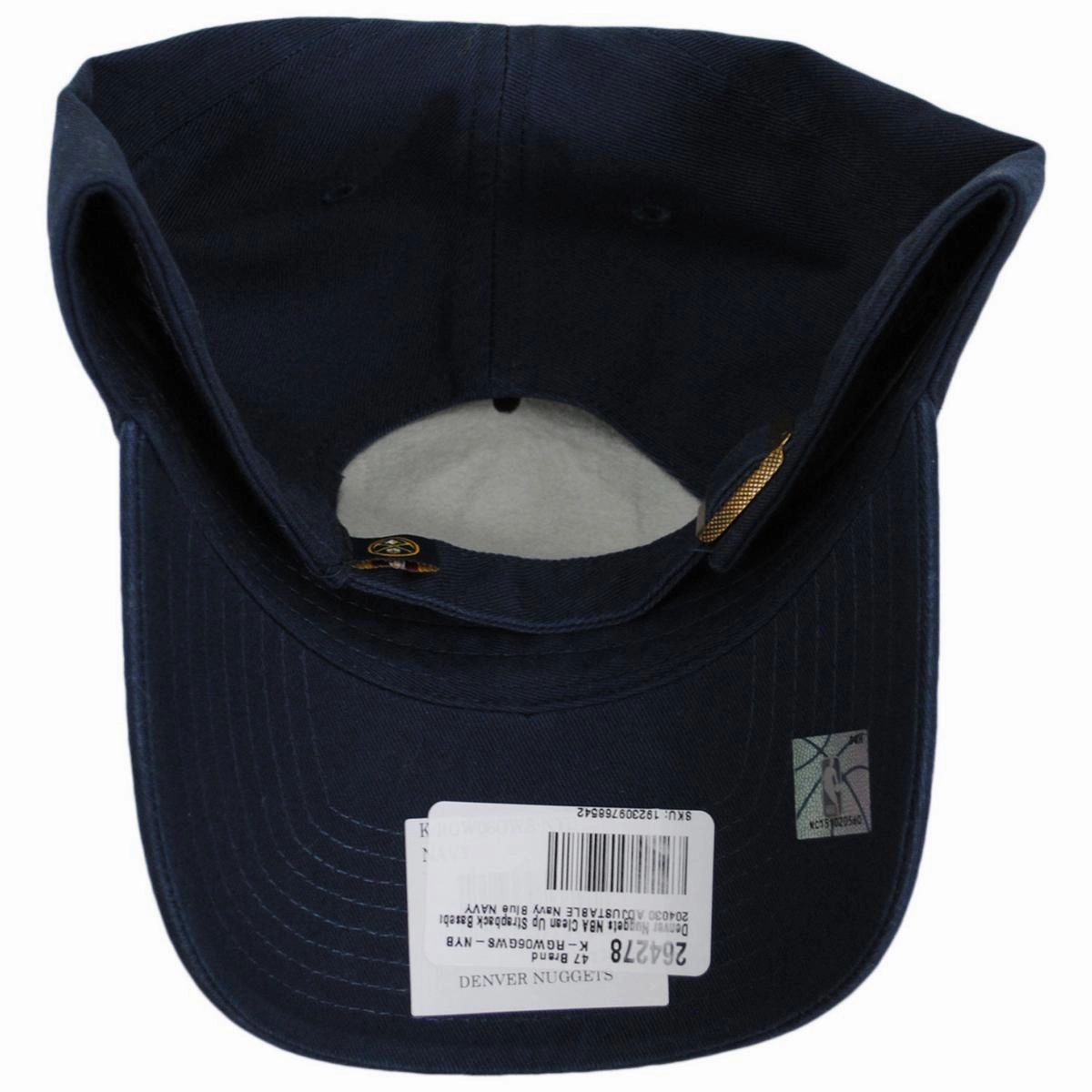 Denver Nuggets NBA Clean Up Strapback Baseball Cap Dad Hat