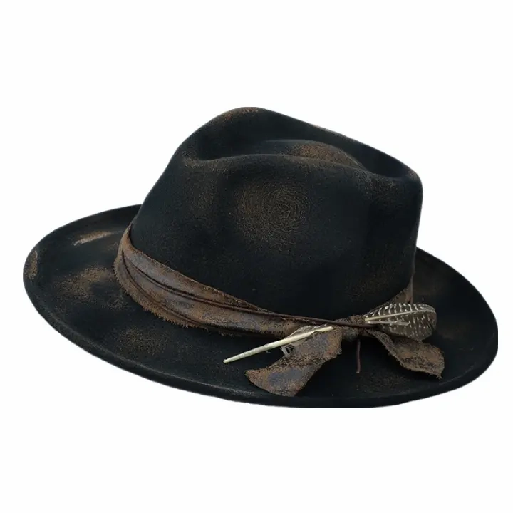 Denver Retro Handmade Burned Fedora Hat