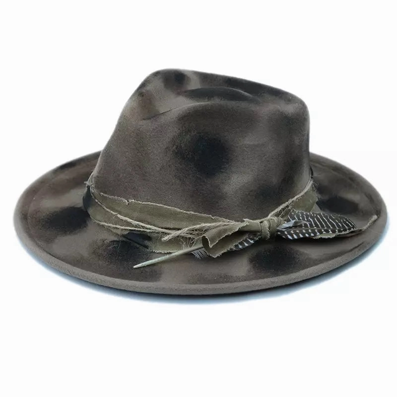 Denver Retro Handmade Burned Fedora Hat