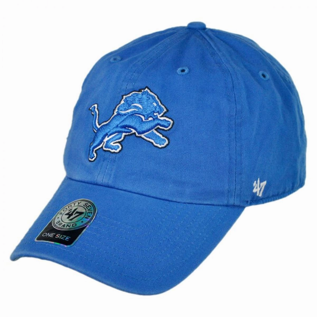 Detroit Lions NFL Clean Up Strapback Baseball Cap Dad Hat