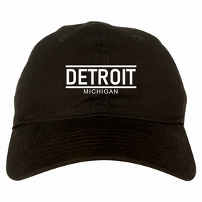 Detroit Michigan City Lines Mens Dad Hat