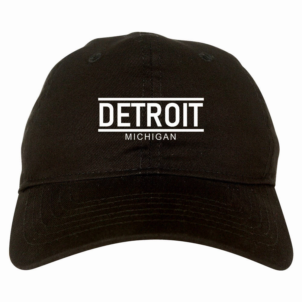 Detroit Michigan City Lines Mens Dad Hat