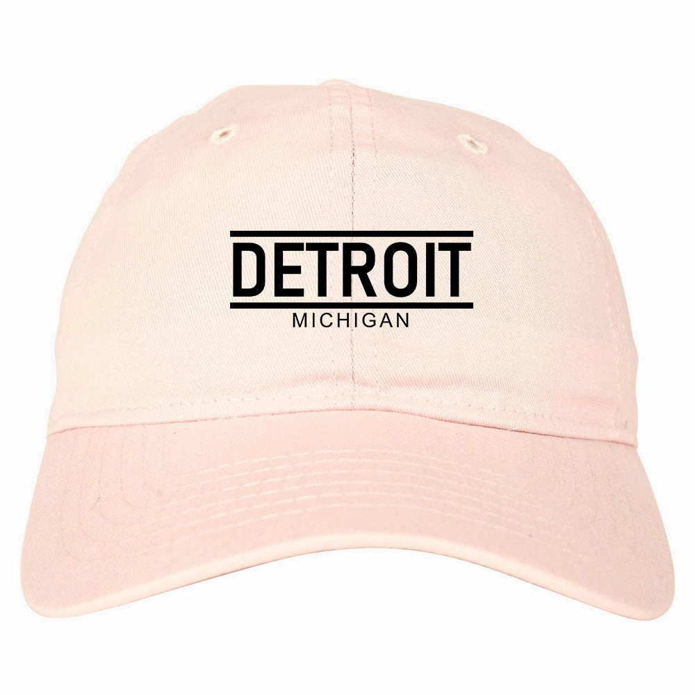 Detroit Michigan City Lines Mens Dad Hat