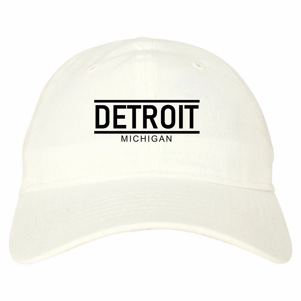Detroit Michigan City Lines Mens Dad Hat