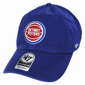 Detroit Pistons NBA Clean Up Strapback Baseball Cap Dad Hat