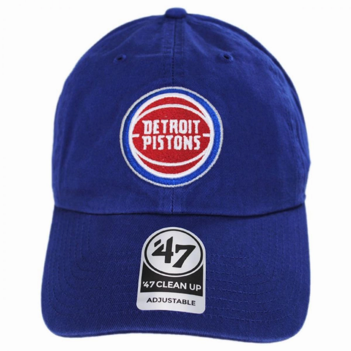 Detroit Pistons NBA Clean Up Strapback Baseball Cap Dad Hat
