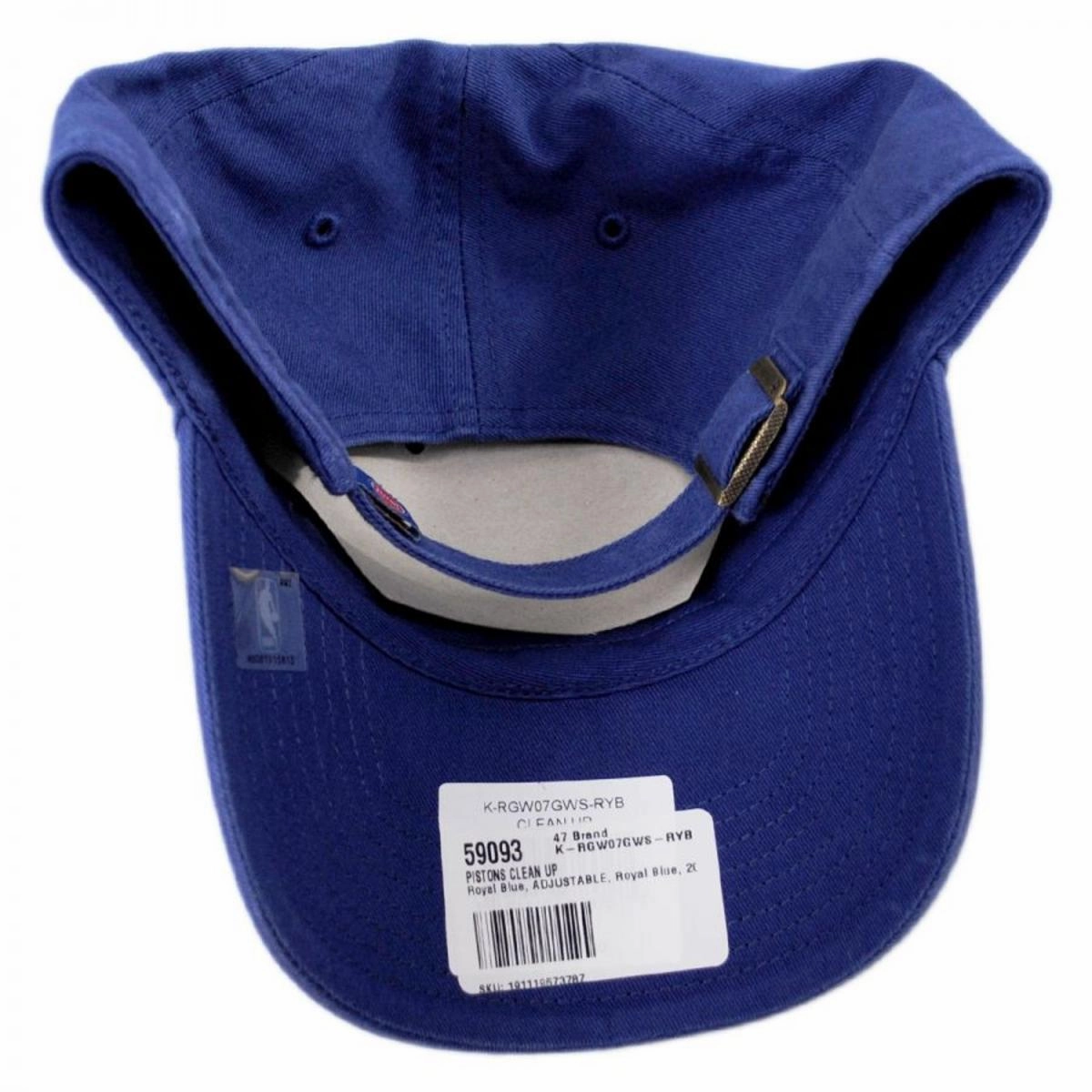 Detroit Pistons NBA Clean Up Strapback Baseball Cap Dad Hat