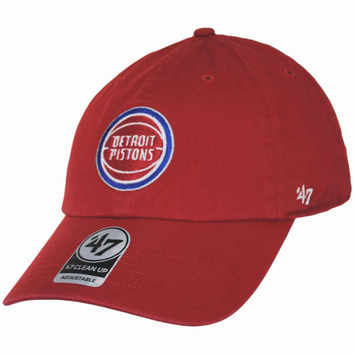 Detroit Pistons NBA Clean Up Strapback Baseball Cap Dad Hat