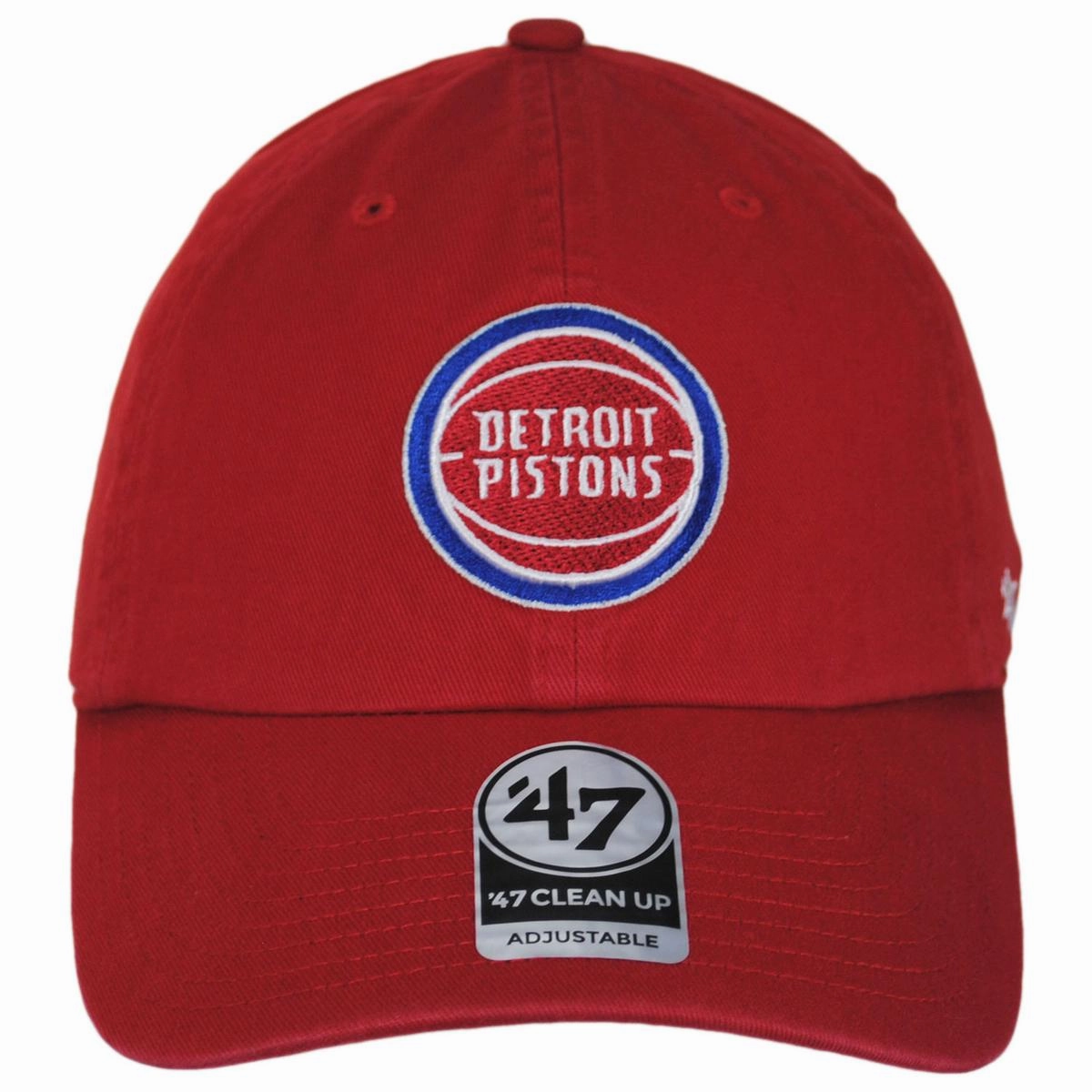 Detroit Pistons NBA Clean Up Strapback Baseball Cap Dad Hat