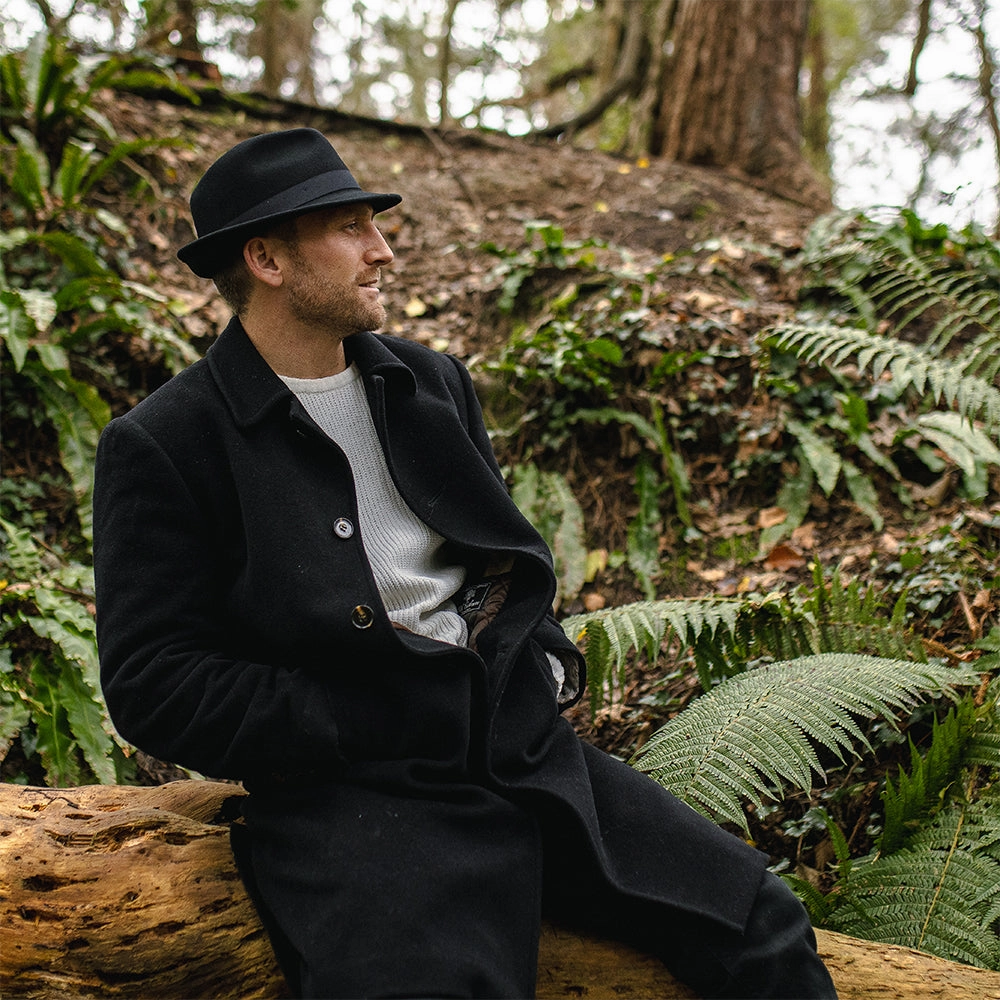 Detroit Trilby Hat - Black