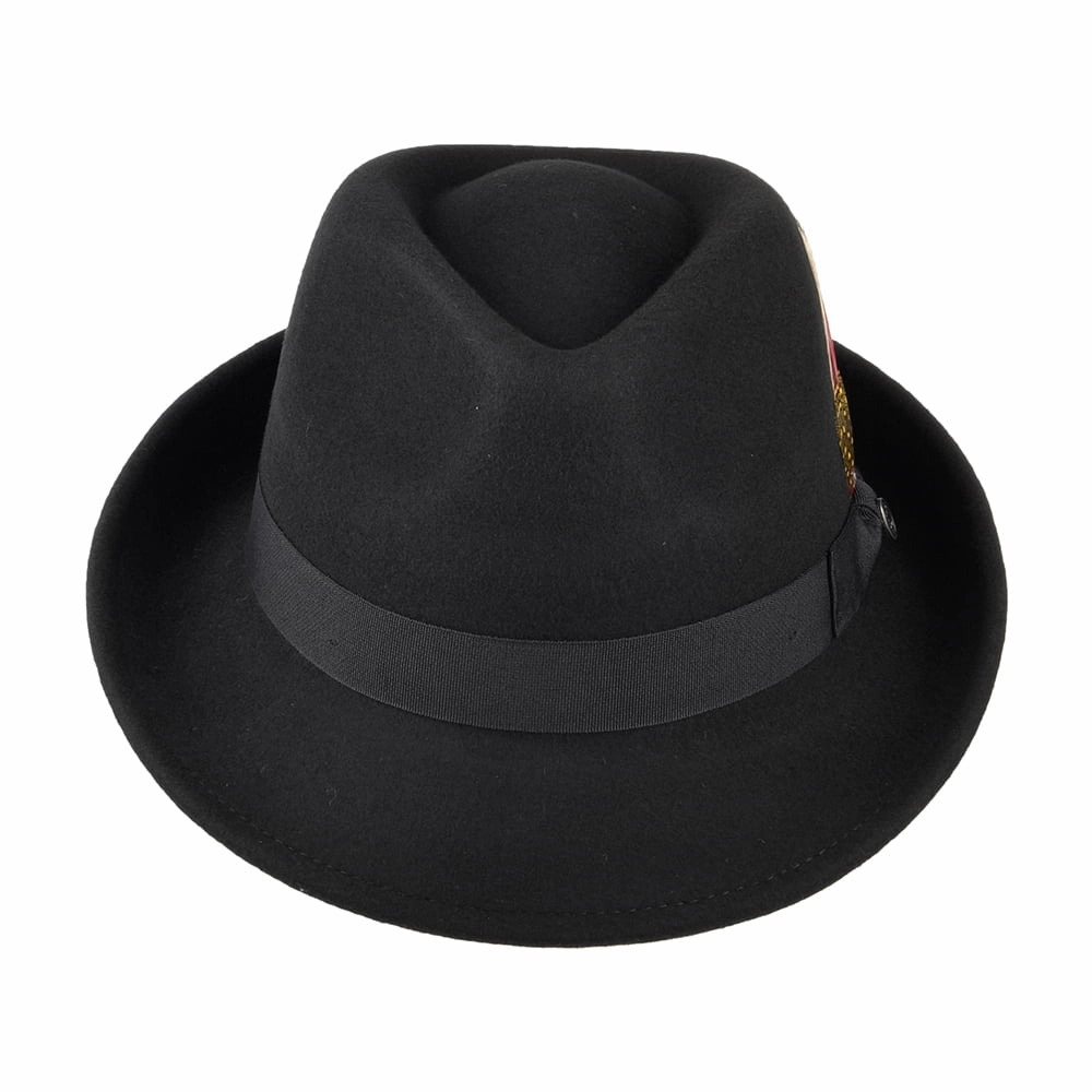 Detroit Trilby Hat - Black