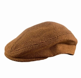 Detroit Vintage Striped Flat Cap