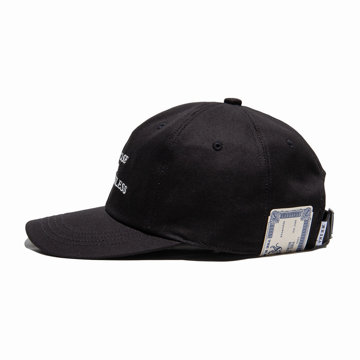 DISTORTION WASH UNION CAP - Black