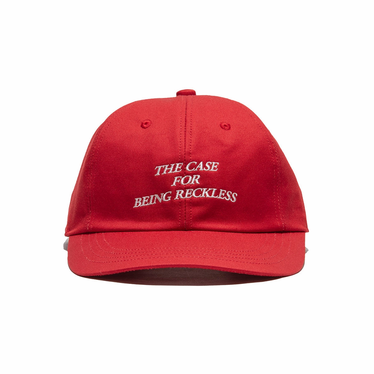 DISTORTION WASH UNION CAP - Red
