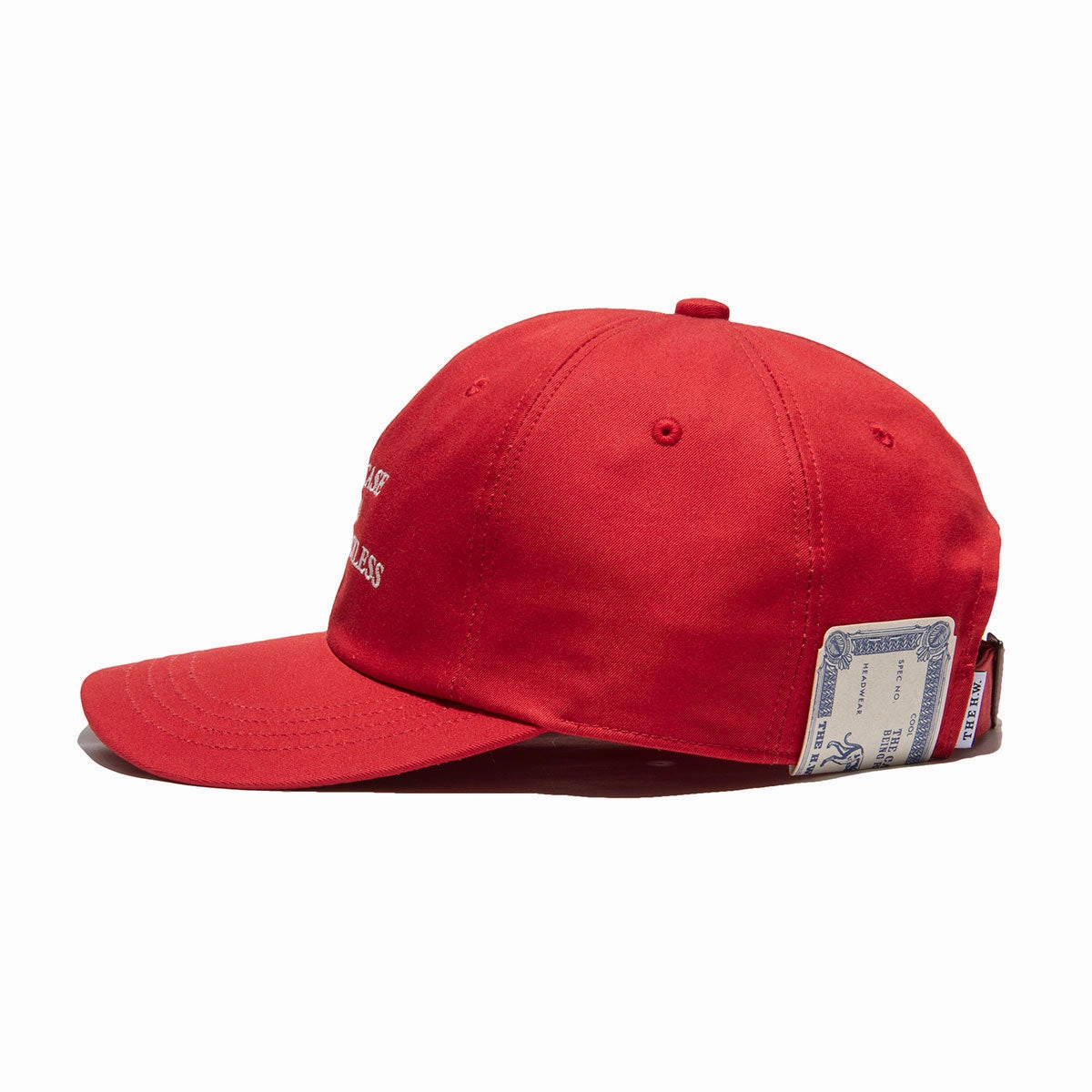 DISTORTION WASH UNION CAP - Red