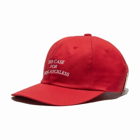 DISTORTION WASH UNION CAP - Red