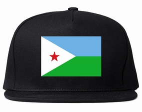 Djibouti Flag Country Printed Snapback Hat Cap