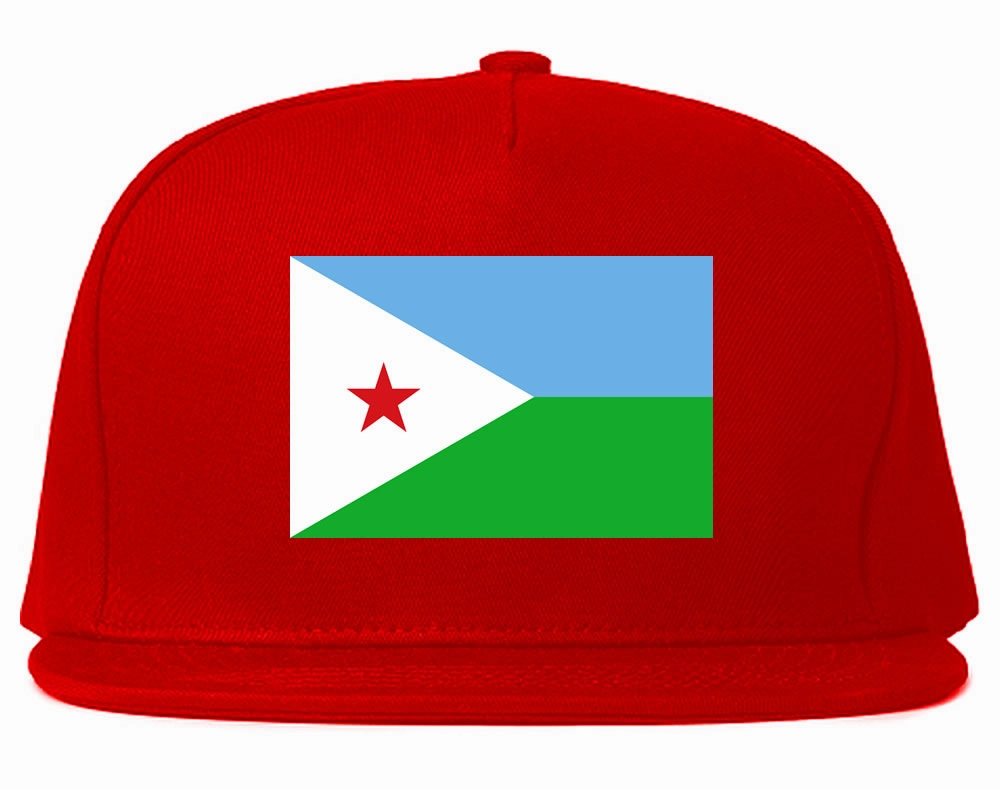 Djibouti Flag Country Printed Snapback Hat Cap