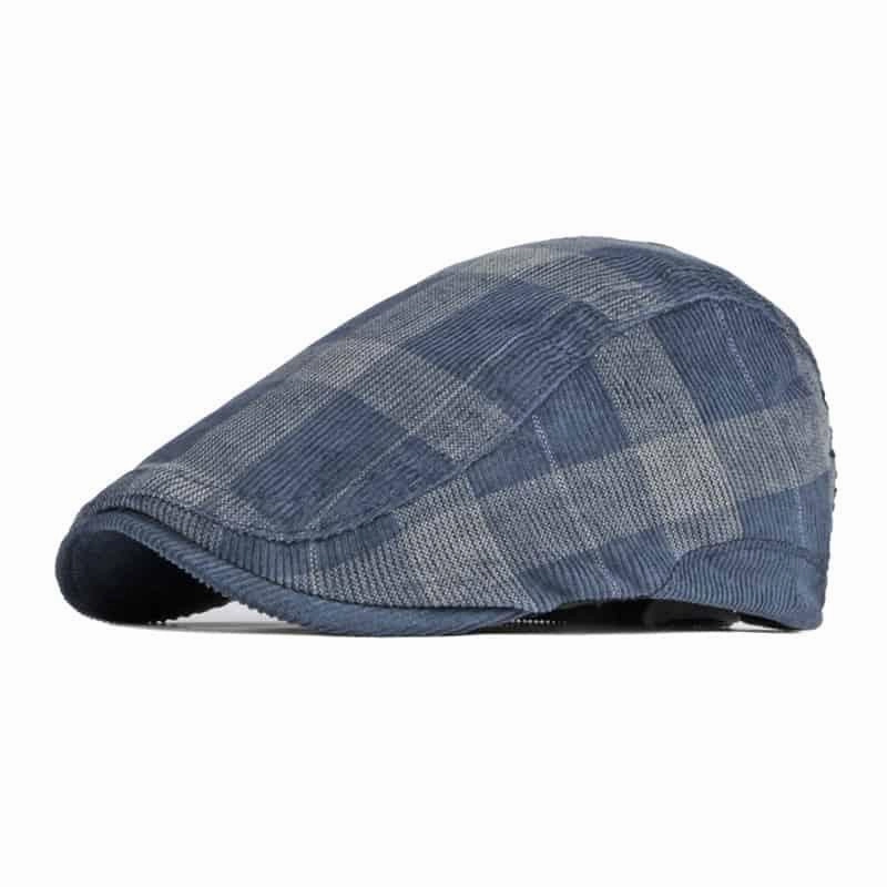 Donegal Corduroy Plaid Flat Cap