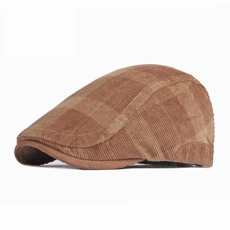 Donegal Corduroy Plaid Flat Cap