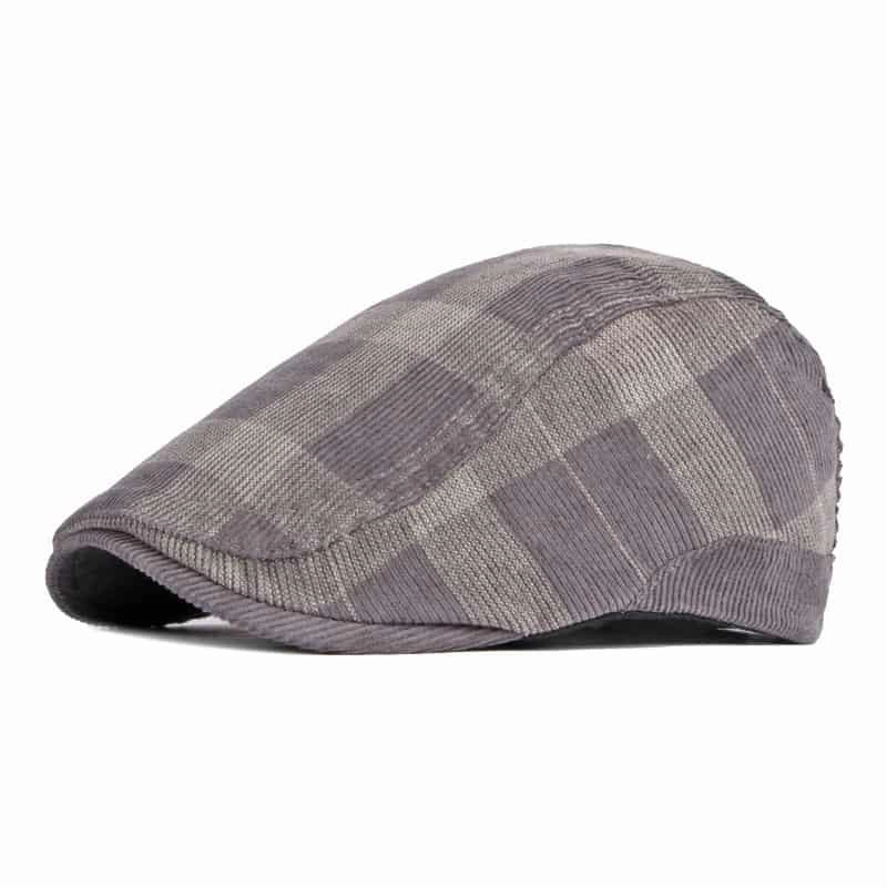 Donegal Corduroy Plaid Flat Cap