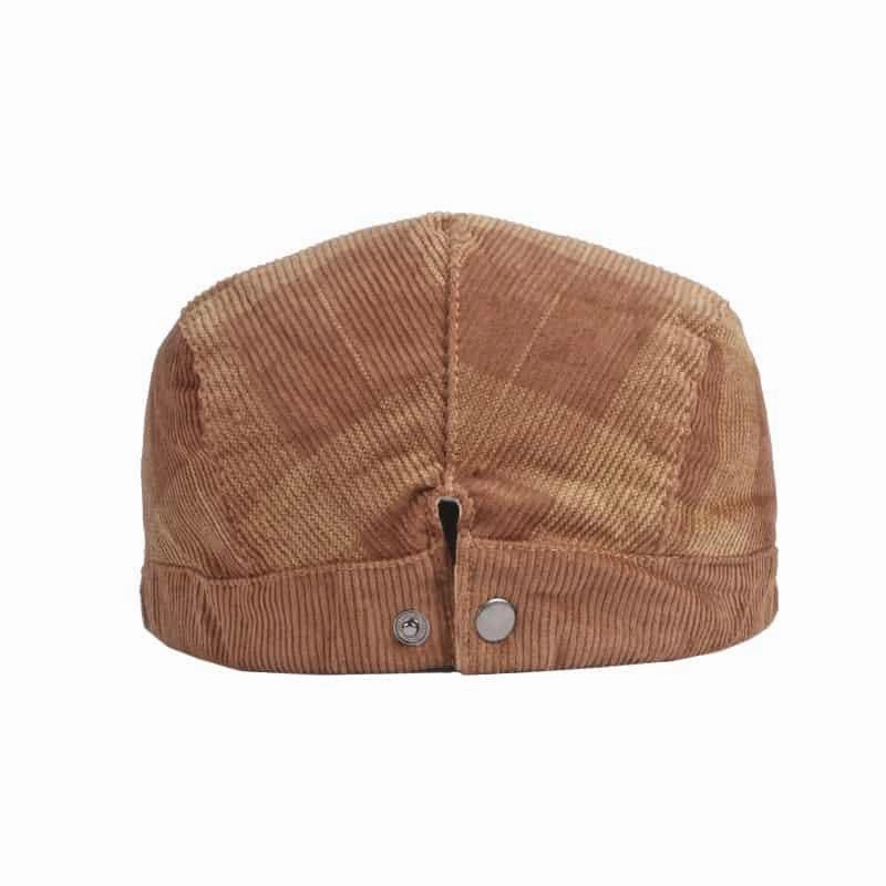 Donegal Corduroy Plaid Flat Cap