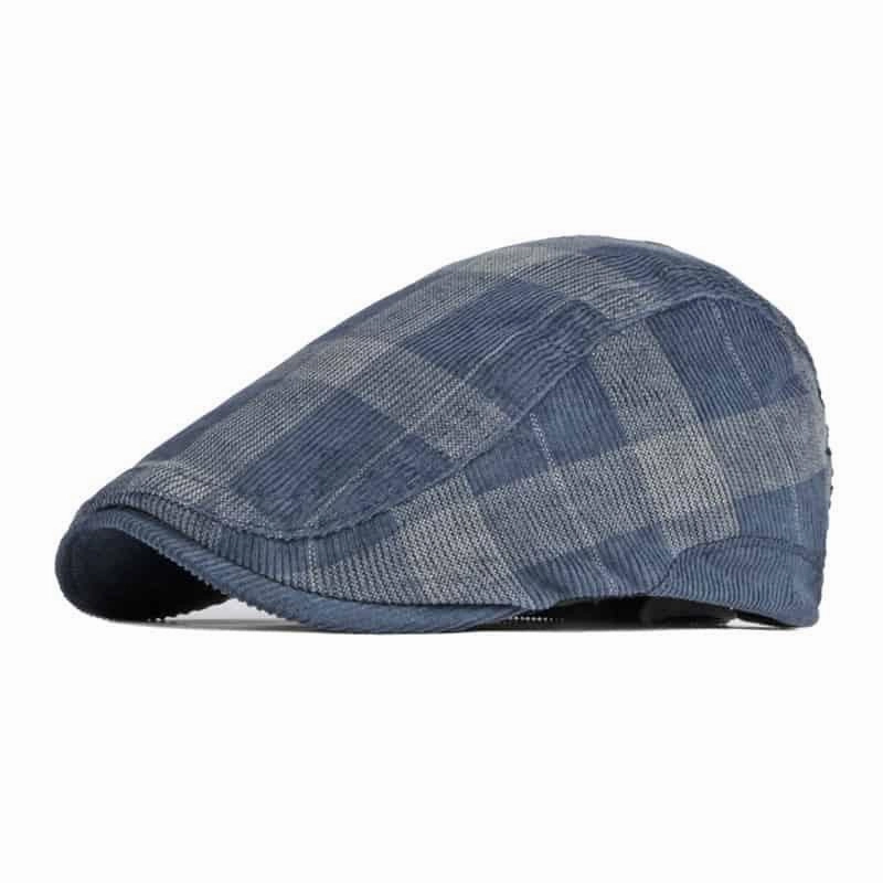 Donegal Corduroy Plaid Flat Cap