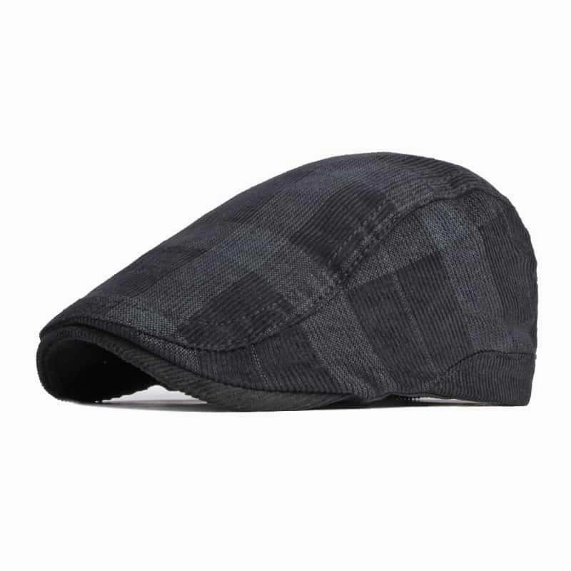 Donegal Corduroy Plaid Flat Cap