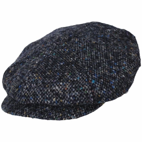 Donegal Marl Tweed Wool Newsboy Cap