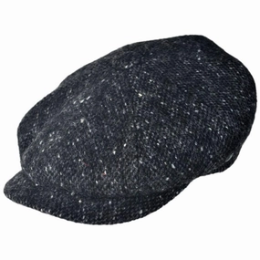 Donegal Marl Tweed Wool Newsboy Cap