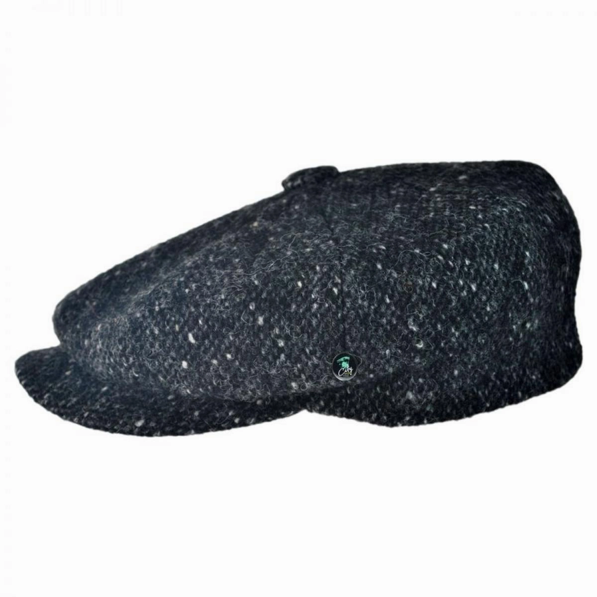 Donegal Marl Tweed Wool Newsboy Cap