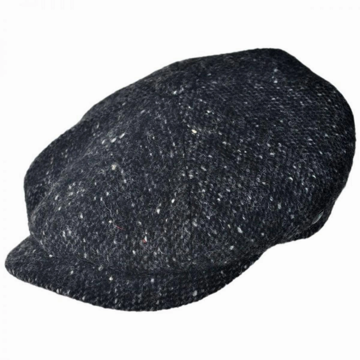 Donegal Marl Tweed Wool Newsboy Cap