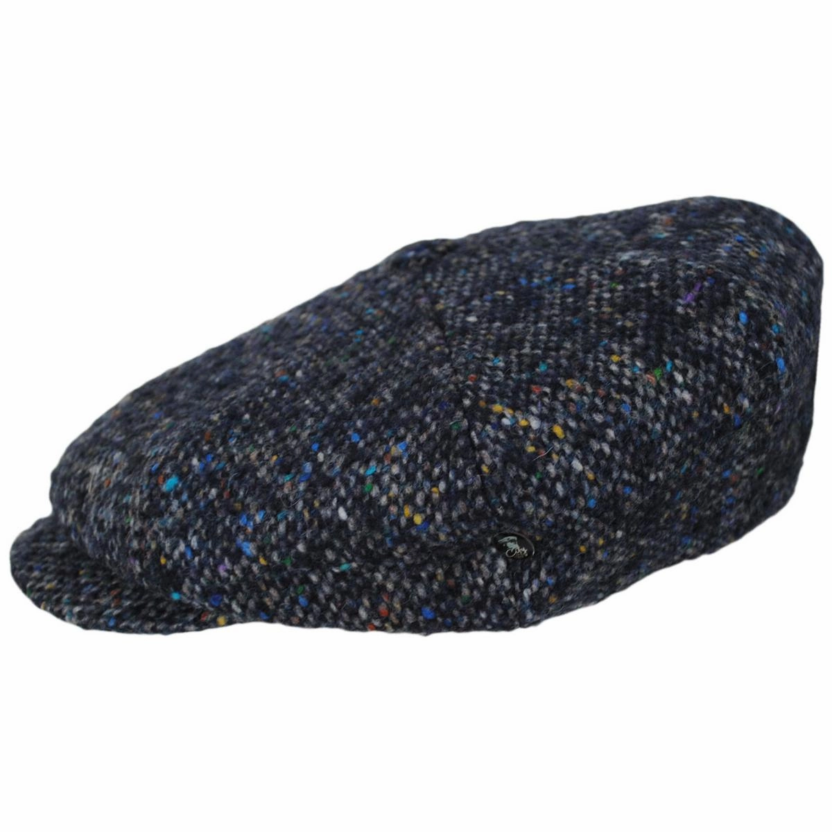 Donegal Marl Tweed Wool Newsboy Cap