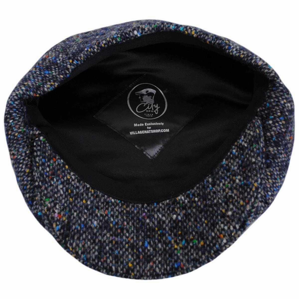 Donegal Marl Tweed Wool Newsboy Cap