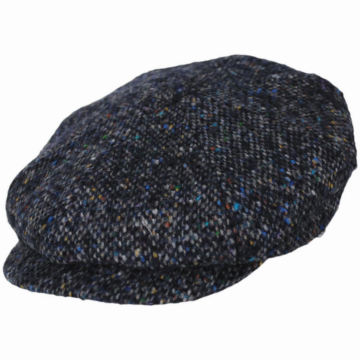 Donegal Marl Tweed Wool Newsboy Cap