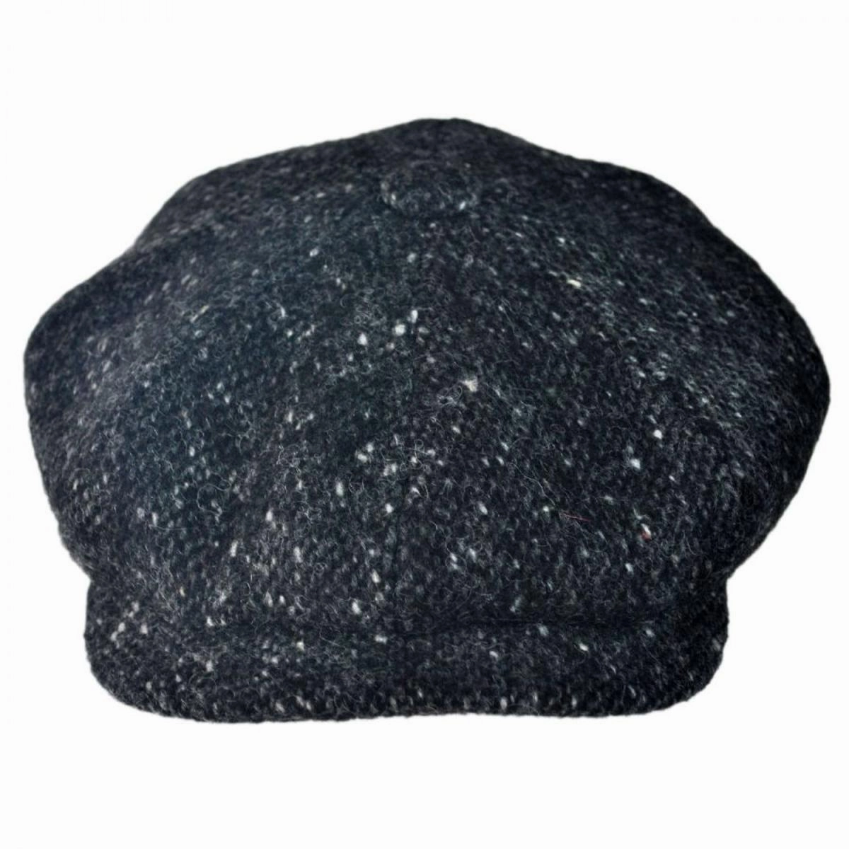 Donegal Marl Tweed Wool Newsboy Cap
