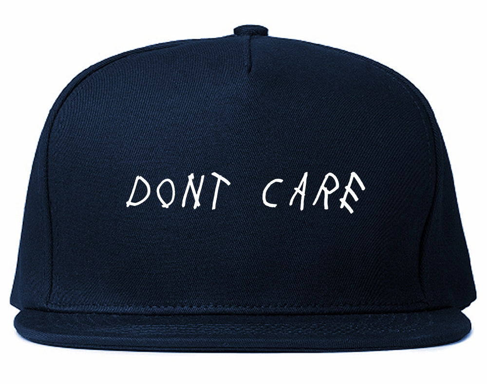 Dont Care Mens Snapback Hat