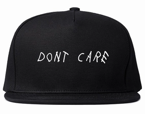 Dont Care Mens Snapback Hat