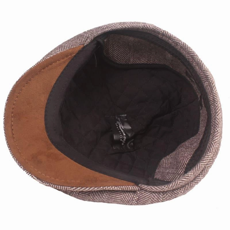 Dover Herringbone Earflaps Newsboy Cap