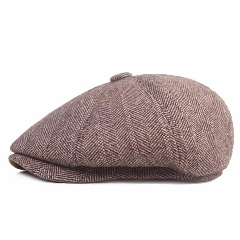Dover Herringbone Earflaps Newsboy Cap