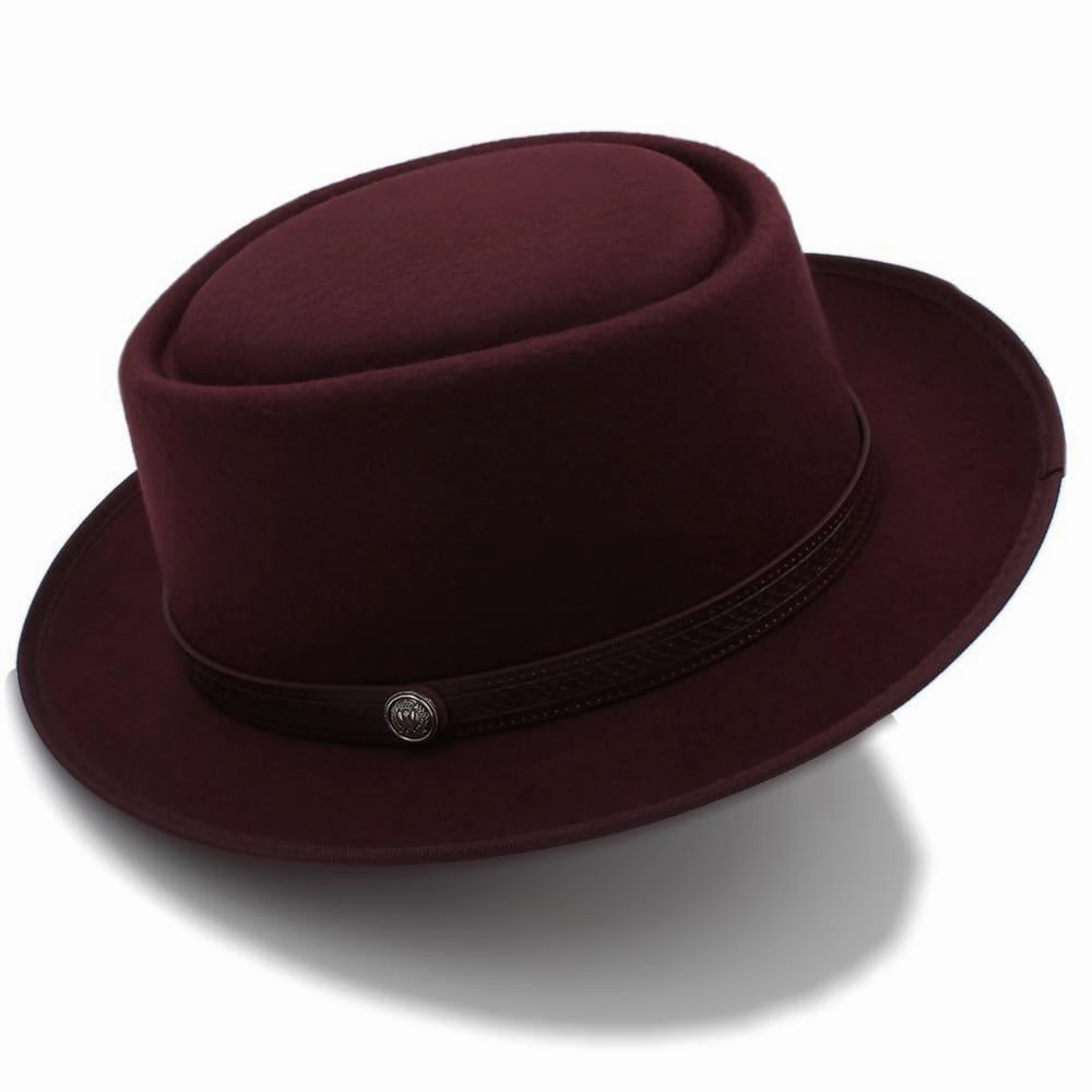 Doyle Plain Wool Porkpie Hat