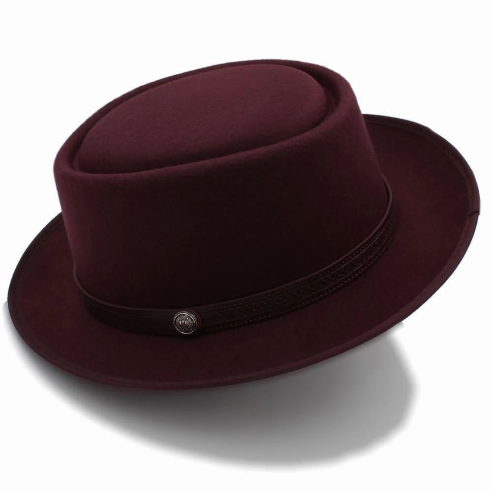 Doyle Plain Wool Porkpie Hat