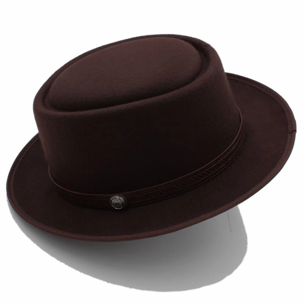 Doyle Plain Wool Porkpie Hat