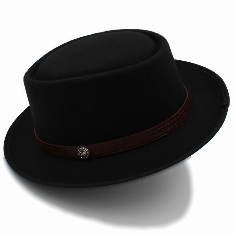 Doyle Plain Wool Porkpie Hat