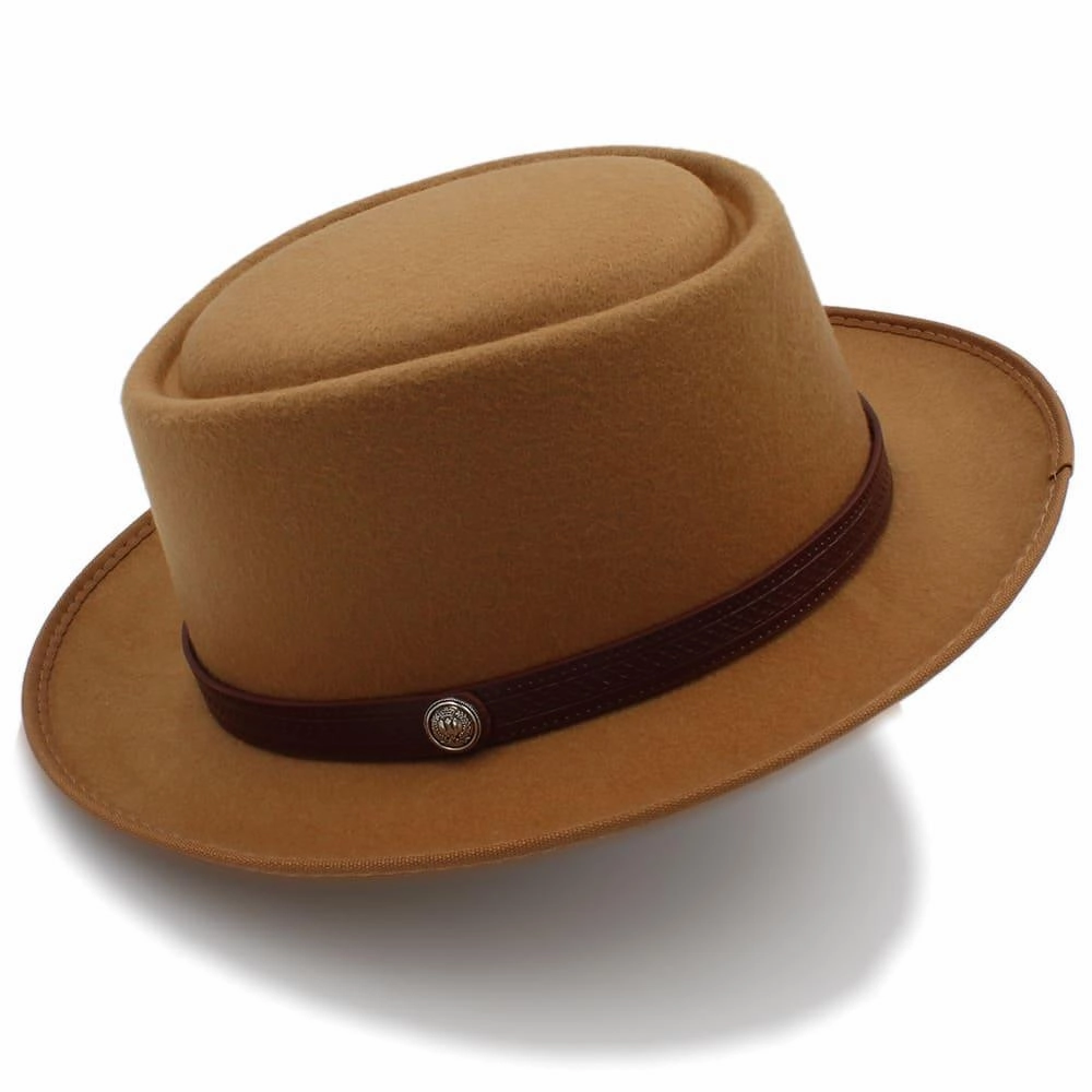Doyle Plain Wool Porkpie Hat