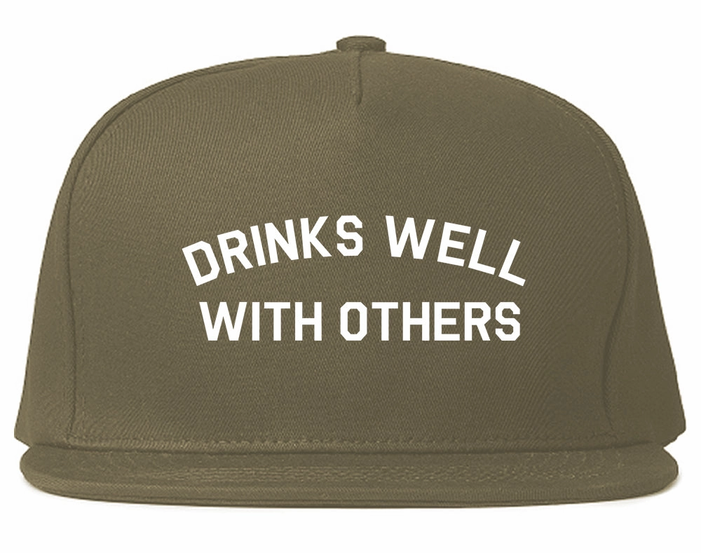 Drinks Well With Others Mens Snapback Hat